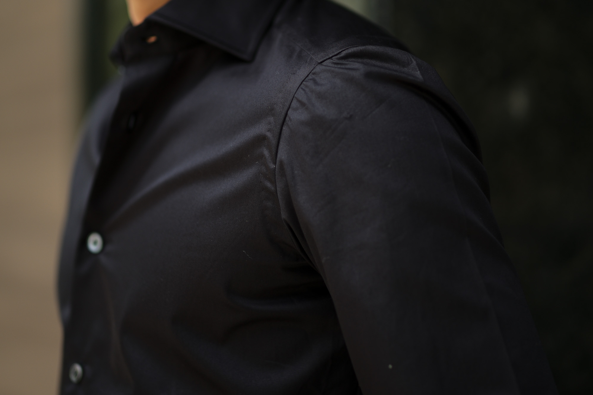 AVINO(アヴィーノ) Poplin Dress Shirts コットン ブロード ポプリン ドレスシャツ BLACK(ブラック) made in italy (イタリア製) 2019 秋冬 【ご予約受付中】  愛知 名古屋 altoediritto アルトエデリット