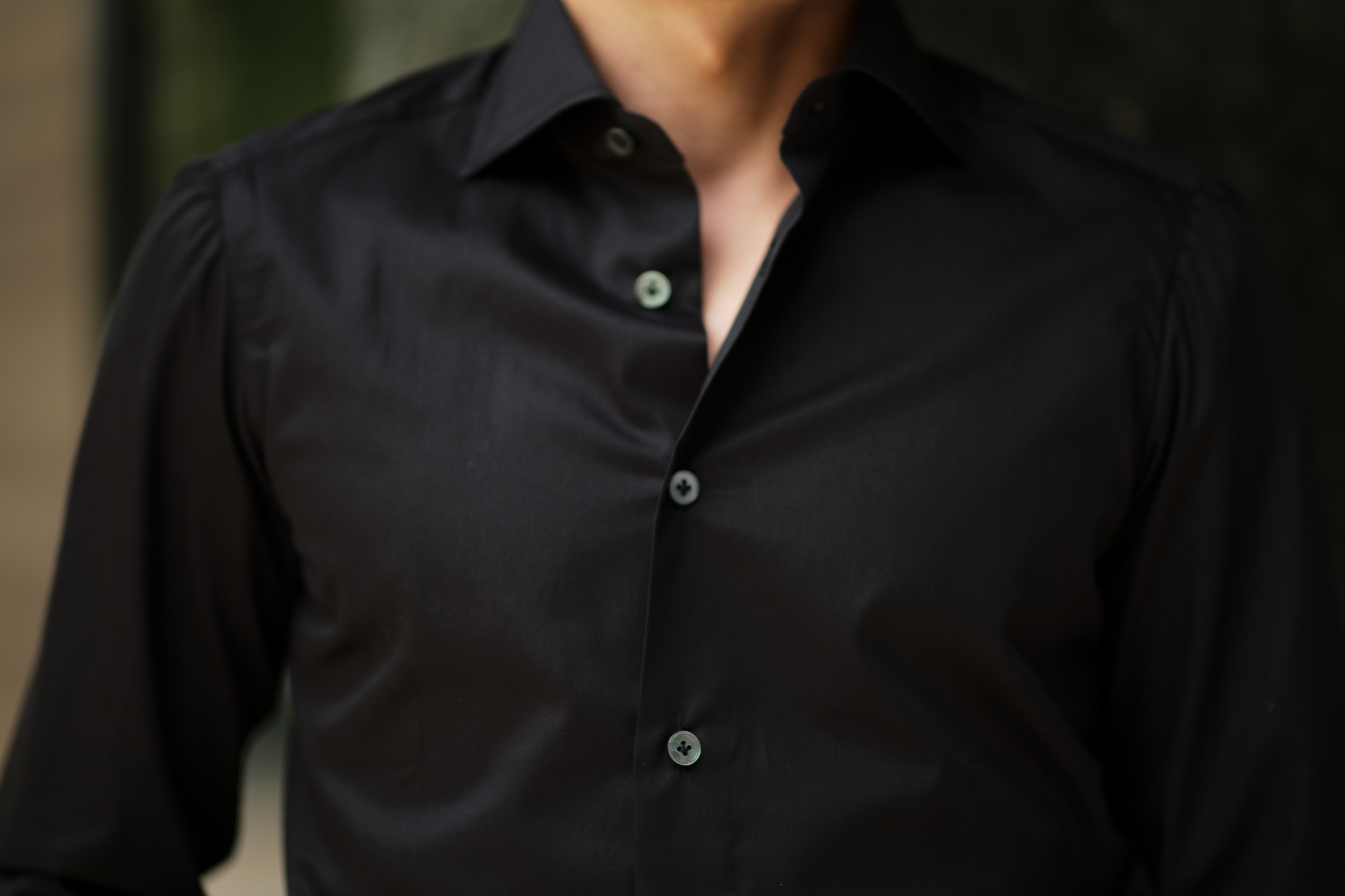 AVINO(アヴィーノ) Poplin Dress Shirts コットン ブロード ポプリン ドレスシャツ BLACK(ブラック) made in italy (イタリア製) 2019 秋冬 【ご予約受付中】  愛知 名古屋 altoediritto アルトエデリット