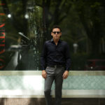 AVINO(アヴィーノ) Poplin Dress Shirts コットン ブロード ポプリン ドレスシャツ NAVY(ネイビー) made in italy (イタリア製) 2019 秋冬 【ご予約受付中】のイメージ