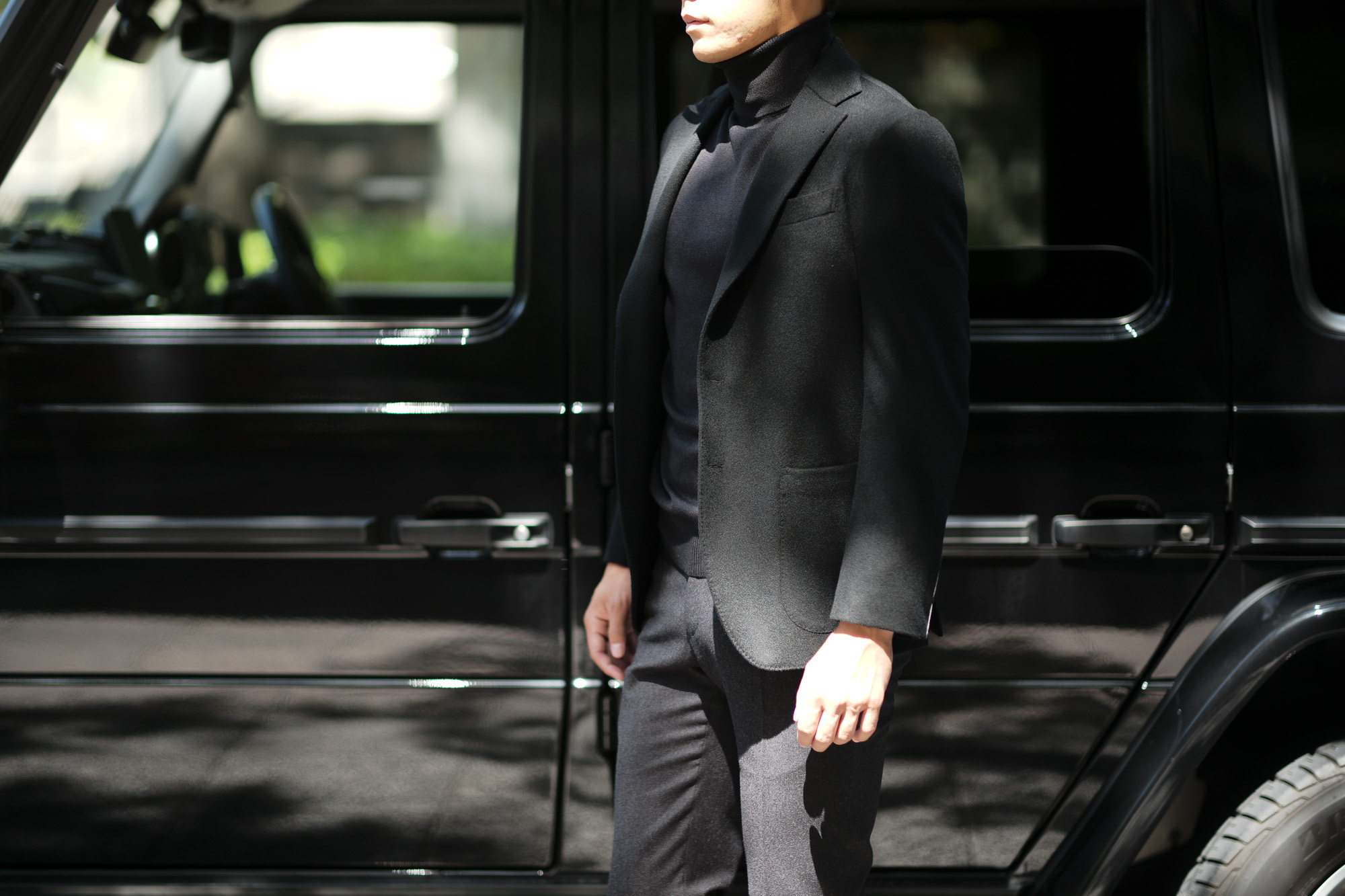 Cuervo (クエルボ) Sartoria Collection (サルトリア コレクション) Lobb (ロブ) Cashmere カシミア 3B ジャケット BLACK (ブラック) MADE IN JAPAN (日本製) 2019 秋冬 【ご予約開始】 愛知 名古屋 altoediritto アルトエデリット スーツ ジャケット カシミヤ