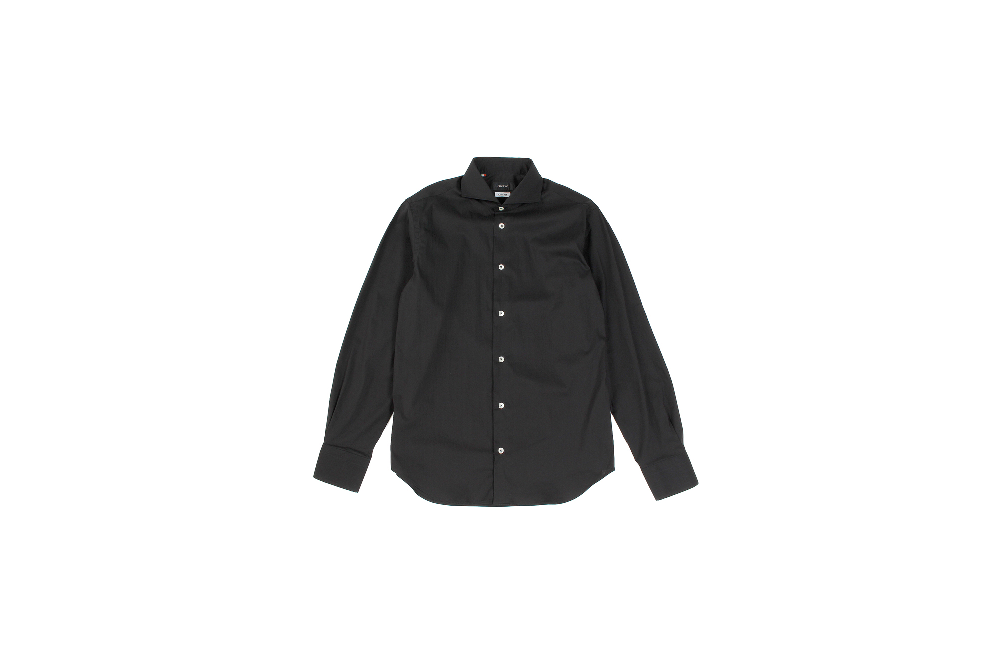 Cuervo (クエルボ) Sartoria Collection (サルトリア コレクション) Pier(ピエル) STRETCH COTTON ストレッチコットン シャツ BLACK (ブラック) MADE IN ITALY (イタリア製) 2019 春夏 【ブラックフリー分発売中】イタリアシャツ 愛知 名古屋 altoediritto アルトエデリット