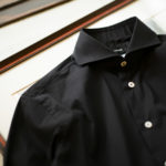 Cuervo (クエルボ) Sartoria Collection (サルトリア コレクション) Pier(ピエル) STRETCH COTTON ストレッチコットン シャツ BLACK (ブラック) MADE IN ITALY (イタリア製) 2019 春夏 【ブラック第2便入荷】のイメージ