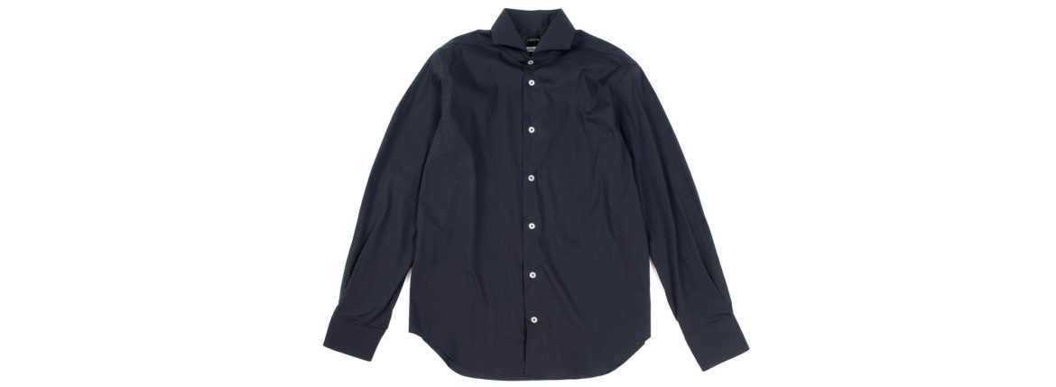 Cuervo (クエルボ) Sartoria Collection (サルトリア コレクション) Pier(ピエル) STRETCH COTTON ストレッチコットン シャツ NAVY(ネイビー) MADE IN ITALY (イタリア製) 2019 春夏 【ネイビーフリー分発売中】 イタリアシャツ 愛知 名古屋 altoediritto アルトエデリット