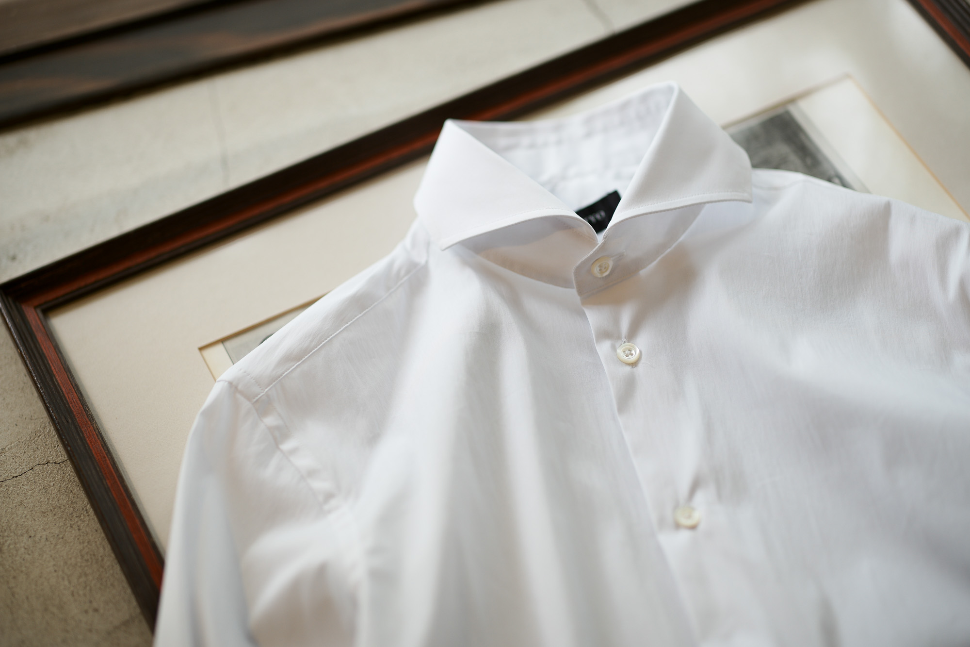 Cuervo (クエルボ) Sartoria Collection (サルトリア コレクション) Pier(ピエル) STRETCH COTTON ストレッチコットン シャツ WHITE(ホワイト) MADE IN ITALY (イタリア製) 2019 春夏 【新色ホワイト入荷】イタリアシャツ 愛知 名古屋 altoediritto アルトエデリット