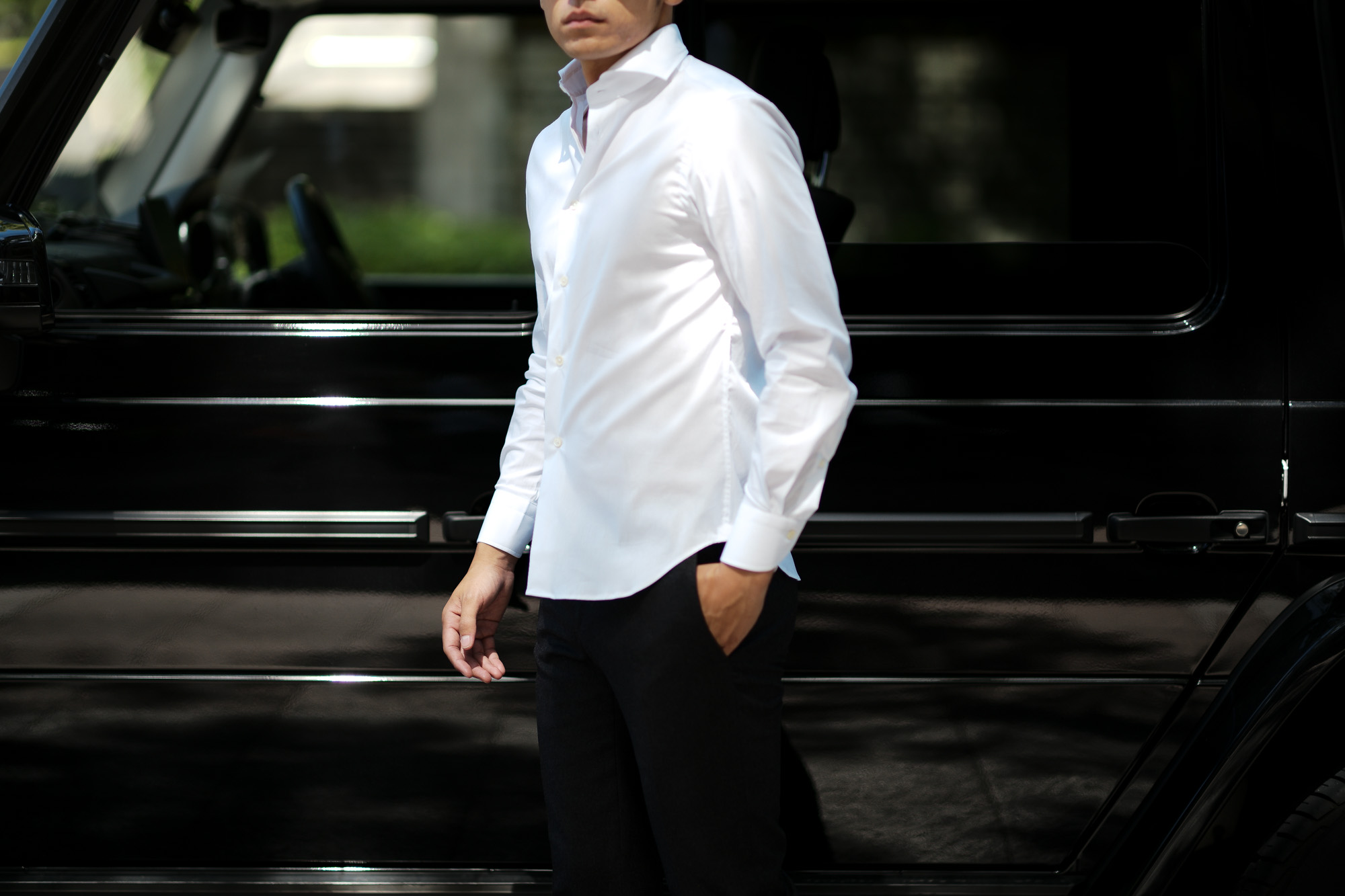 Cuervo (クエルボ) Sartoria Collection (サルトリア コレクション) Pier(ピエル) STRETCH COTTON ストレッチコットン シャツ WHITE(ホワイト) MADE IN ITALY (イタリア製) 2019 春夏 【新色ホワイトフリー分発売中】 イタリアシャツ 愛知 名古屋 altoediritto アルトエデリット