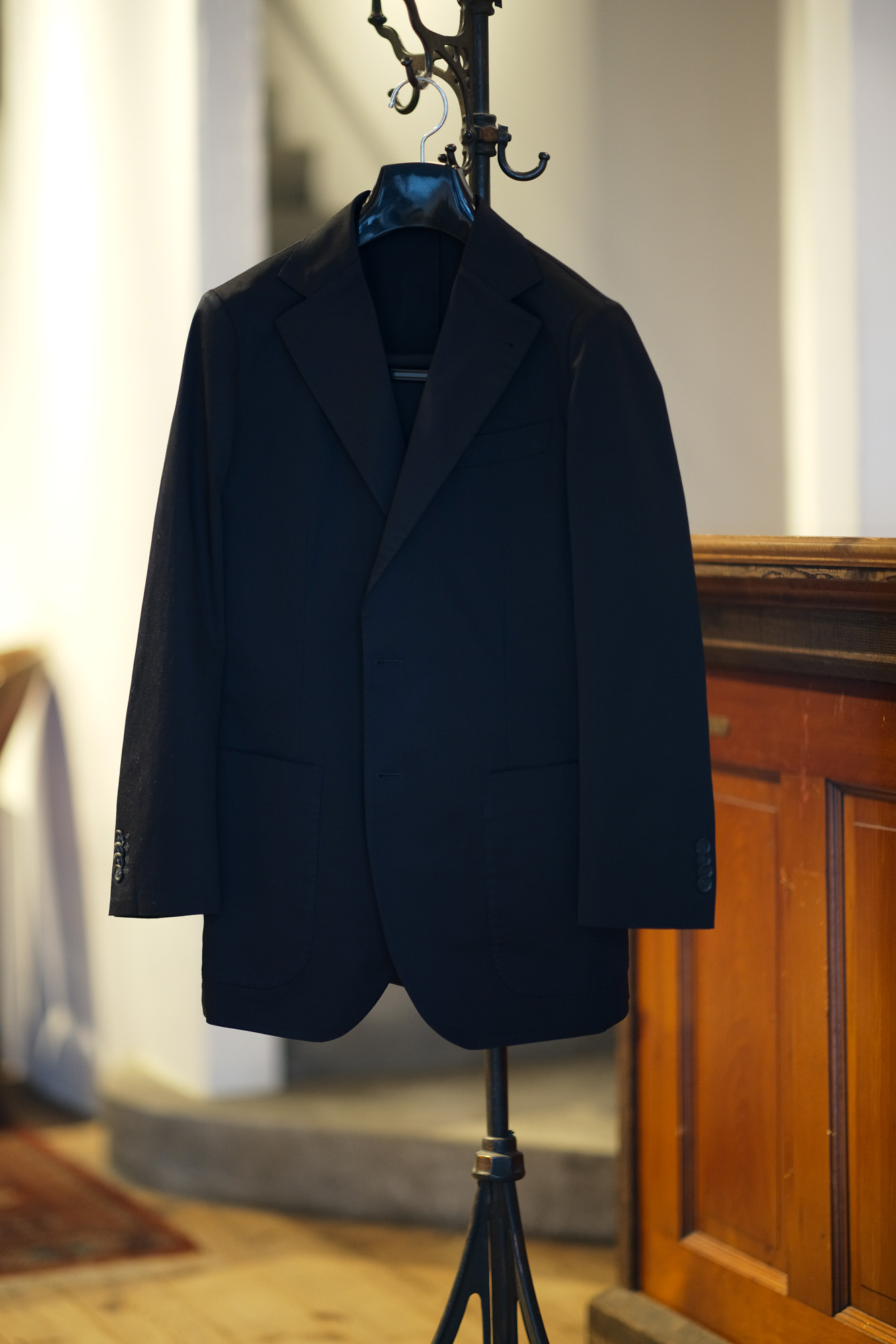 Cuervo (クエルボ) Sartoria Collection (サルトリア コレクション) Rooster (ルースター) ストレッチコットン スーツ BLACK (ブラック) MADE IN JAPAN (日本製) 2019 春夏【オーダー分入荷】 愛知 名古屋 alto e diritto アルトエデリット