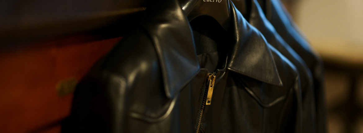 Cuervo (クエルボ) Satisfaction Leather Collection (サティスファクション レザー コレクション) East West(イーストウエスト) SMOKE(スモーク) BUFFALO LEATHER (バッファロー レザー) レザージャケット BLACK(ブラック) MADE IN JAPAN (日本製) 2019 秋冬新作 【入荷しました】【フリー分発売開始】愛知 名古屋 altoediritto アルトエデリット 洋服屋 レザージャケット サウスパラディソ eastwest