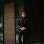 Cuervo (クエルボ) Satisfaction Leather Collection (サティスファクション レザー コレクション) LEON (レオン) BUFFALO LEATHER (バッファロー レザー) シングル テーラード ジャケット BLACK (ブラック) MADE IN JAPAN (日本製) 2019 秋冬 【ご予約受付中】のイメージ