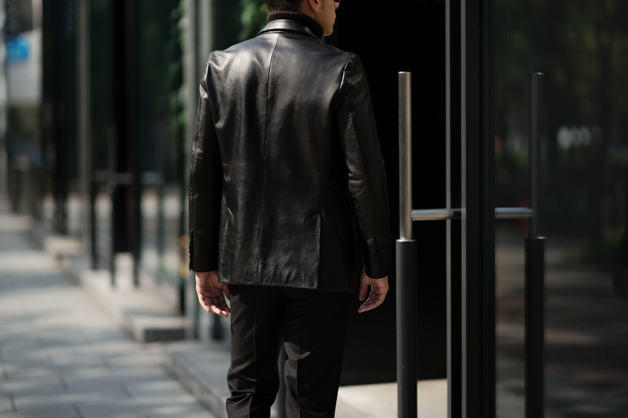 Cuervo (クエルボ) Satisfaction Leather Collection (サティスファクション レザー コレクション) LEON (レオン) BUFFALO LEATHER (バッファロー レザー) シングル テーラード ジャケット BLACK (ブラック) MADE IN JAPAN (日本製) 2019 秋冬 【ご予約受付中】 愛知 名古屋 altoediritto アルトエデリット