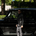 Cuervo (クエルボ) Satisfaction Leather Collection (サティスファクション レザー コレクション) LEON (レオン) BUFFALO LEATHER (バッファロー レザー) シングル テーラード ジャケット BLACK (ブラック) MADE IN JAPAN (日本製) 2019 秋冬 【ご予約受付中】のイメージ