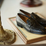 ENZO BONAFE (エンツォボナフェ) ART. EB-08 Crocodile Coin Loafer (クロコダイル コイン ローファー) Mat Crocodile Leather マット クロコダイル レザー ドレスシューズ ローファー NERO (ブラック) made in italy (イタリア製) 2020 春夏 【ご予約受付中】のイメージ