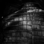 Georges de Patricia (ジョルジュ ド パトリシア) Huracan Porosus Crocodile(ウラカン ポロサス クロコダイル) 925 STERLING SILVER (925 スターリングシルバー) Porosus Crocodile ポロサス クロコダイル エキゾチックレザー ダブルライダース ジャケット NOIR (ブラック) 2019 秋冬 【Special Model】のイメージ