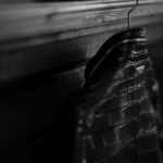 Georges de Patricia (ジョルジュ ド パトリシア) Huracan Porosus Crocodile(ウラカン ポロサス クロコダイル) 925 STERLING SILVER (925 スターリングシルバー) Porosus Crocodile ポロサス クロコダイル エキゾチックレザー ダブルライダース ジャケット NOIR (ブラック) 2019 秋冬 【Special Model】のイメージ