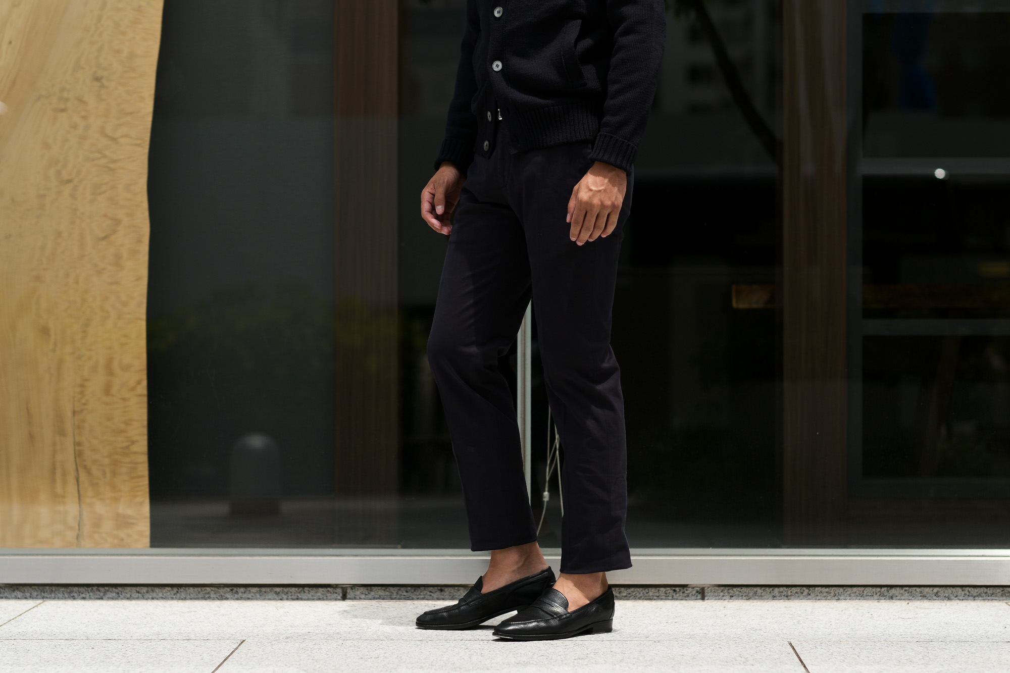 INCOTEX (インコテックス) 1AGW30 SLIM FIT GARMENT DYED COMFORT CHINO コットン ストレッチ スラックス NAVY (ネイビー・831) 2019 秋冬 【ご予約受付中】愛知 名古屋 altoediritto アルトエデリット