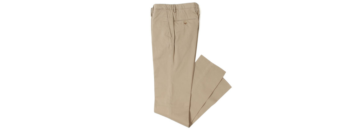 INCOTEX (インコテックス) N35 SLIM FIT (1NGW35) HIGH COMFORT ROYAL BATAVIA コットン ストレッチ スラックス BEIGE (ベージュ・406) 2019 春夏新作 愛知 名古屋 altoediritto アルトエデリット チノパンツ チノスラックス