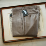 INCOTEX (インコテックス) N35 SLIM FIT (1NT035) SUPER 100’S WORSTED FLANNEL フランネル ウール スラックス BEIGE (ベージュ・420) 2019 秋冬 【ご予約受付中】のイメージ