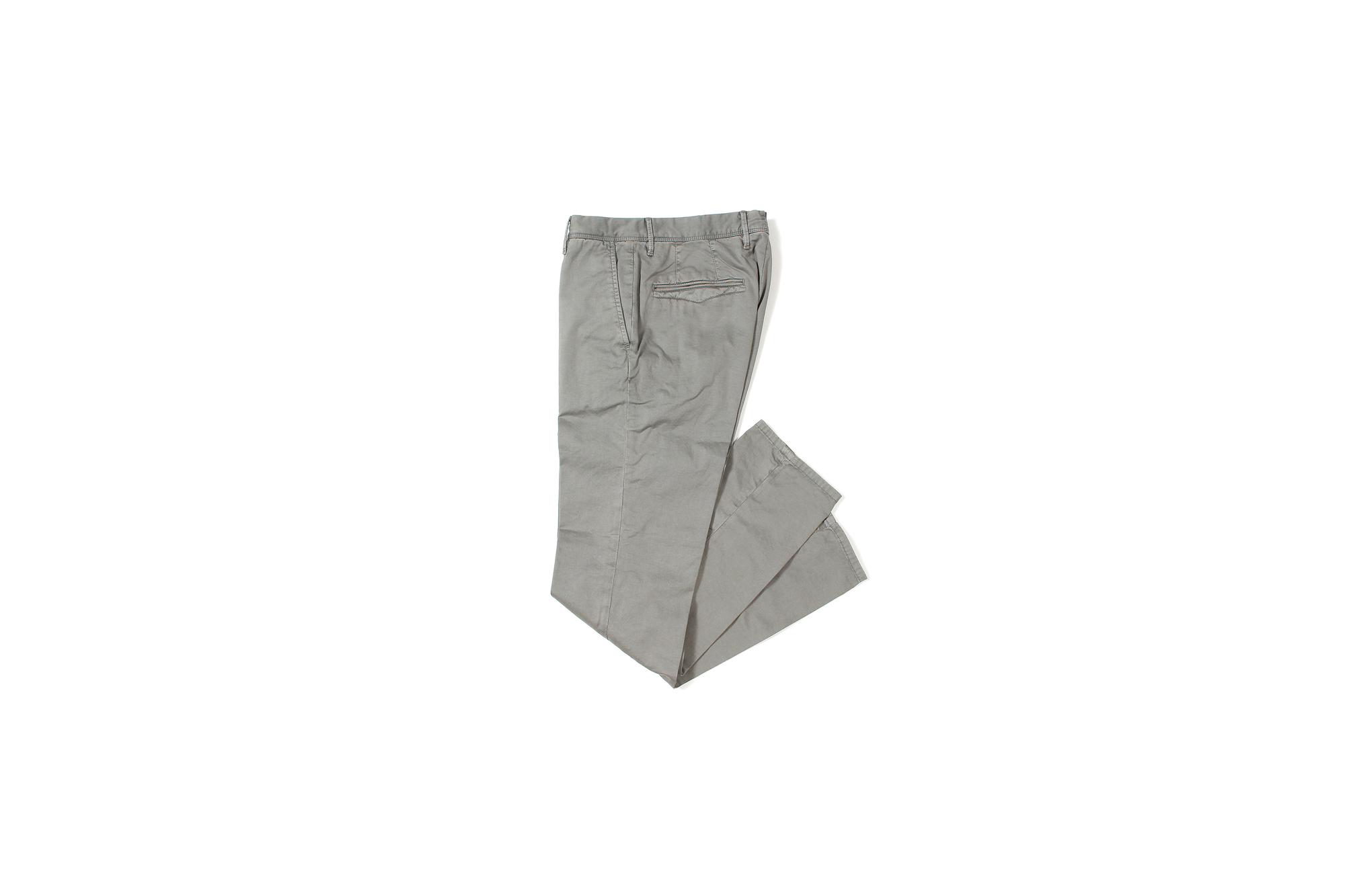 INCOTEX SLACKS（インコテックススラックス）10S100 SLIM FIT G.D. GABARDIND STRETCH ガーメントダイ ストレッチ コットン トラウザーズ チノパンツ GRAY (グレー・919) 2019 春夏新作 愛知 名古屋 alto e diritto アルトエデリット チノパンツ チノスラックス