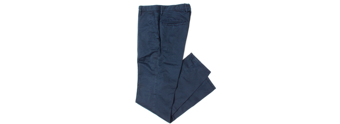 INCOTEX SLACKS（インコテックススラックス）10S100 SLIM FIT G.D. GABARDIND STRETCH ガーメントダイ ストレッチ コットン トラウザーズ チノパンツ NAVY (ネイビー・829) 2019 春夏新作 incotexslacks 愛知 名古屋 altoediritto アルトエデリット