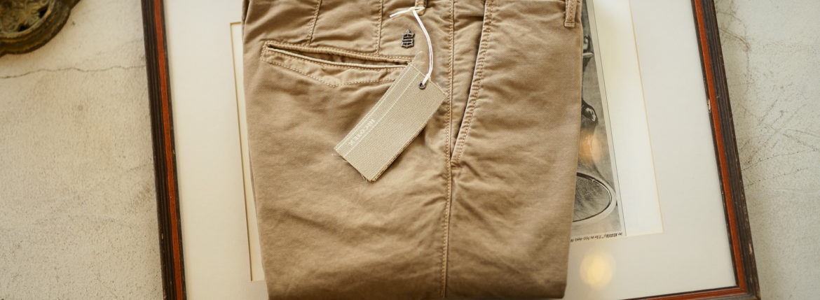 INCOTEX SLACKS（インコテックススラックス）12S100 SLIM FIT(スリムフィット) TRICOCHINO STRETCH ストレッチ チノパンツ BEIGE (ベージュ・405) 2019 秋冬 incotexslacks インコテックス チノパン 愛知 名古屋 Alto e Diritto アルト エ デリット alto e diritto アルトエデリット altoediritto 27,28,29,30,31,32,33