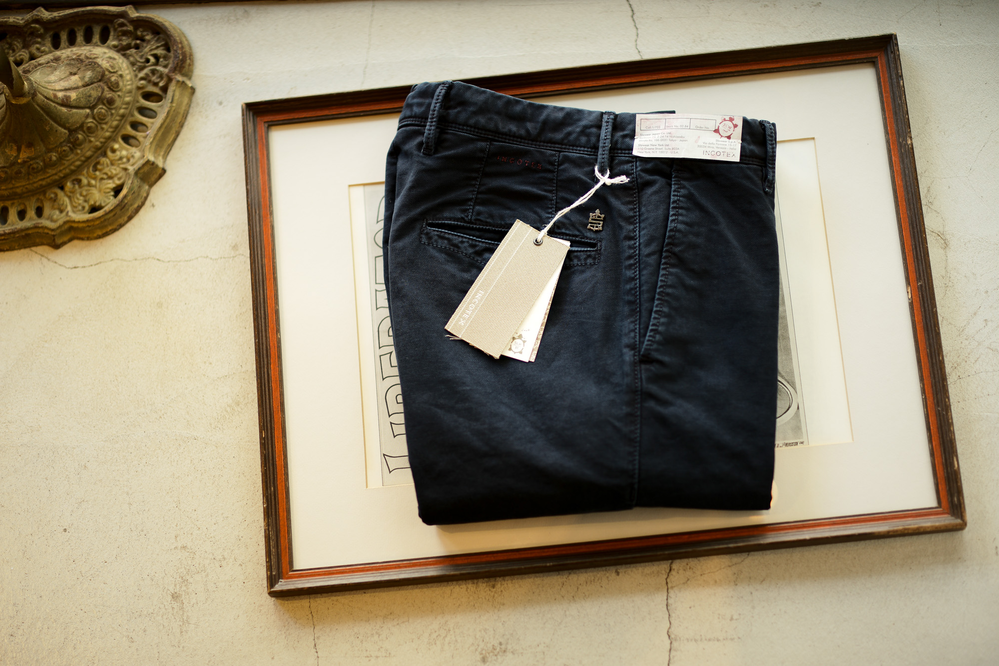 INCOTEX SLACKS（インコテックススラックス）12S100 SLIM FIT TRICOCHINO STRETCH ストレッチ チノパンツ NAVY (ネイビー・825) 2019 秋冬 incotexslacks インコテックス チノパン 愛知 名古屋 Alto e Diritto アルト エ デリット alto e diritto アルトエデリット altoediritto 27,28,29,30,31,32,33