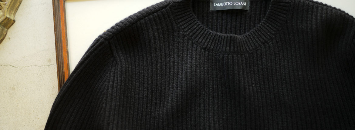 LAMBERTO LOSANI (ランベルト ロザーニ) Cashmere Crew Neck Sweater