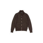ZANONE (ザノーネ) CHIOTO KYOTO (キョウト キョート) 812218 z0229 (ミドルゲージ ニット ジャケット) BROWN (ブラウン・Z5204) MADE IN ITALY(イタリア製) 2019 秋冬 【ご予約受付中】のイメージ