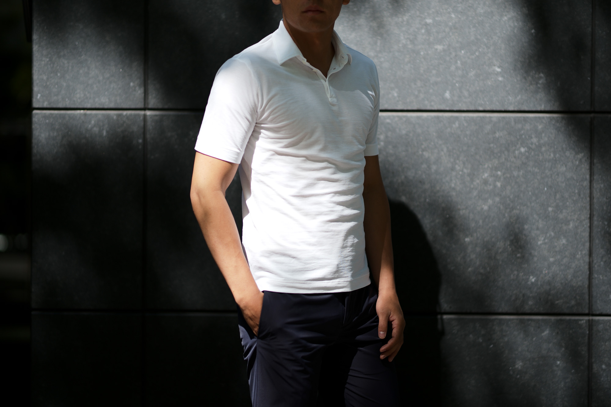 ZANONE(ザノーネ) Polo Shirt ice cotton アイスコットン ポロシャツ WHITE (ホワイト・Z0001)  made in italy (イタリア製) 2019 春夏新作 愛知 名古屋 altoediritto アルトエデリット