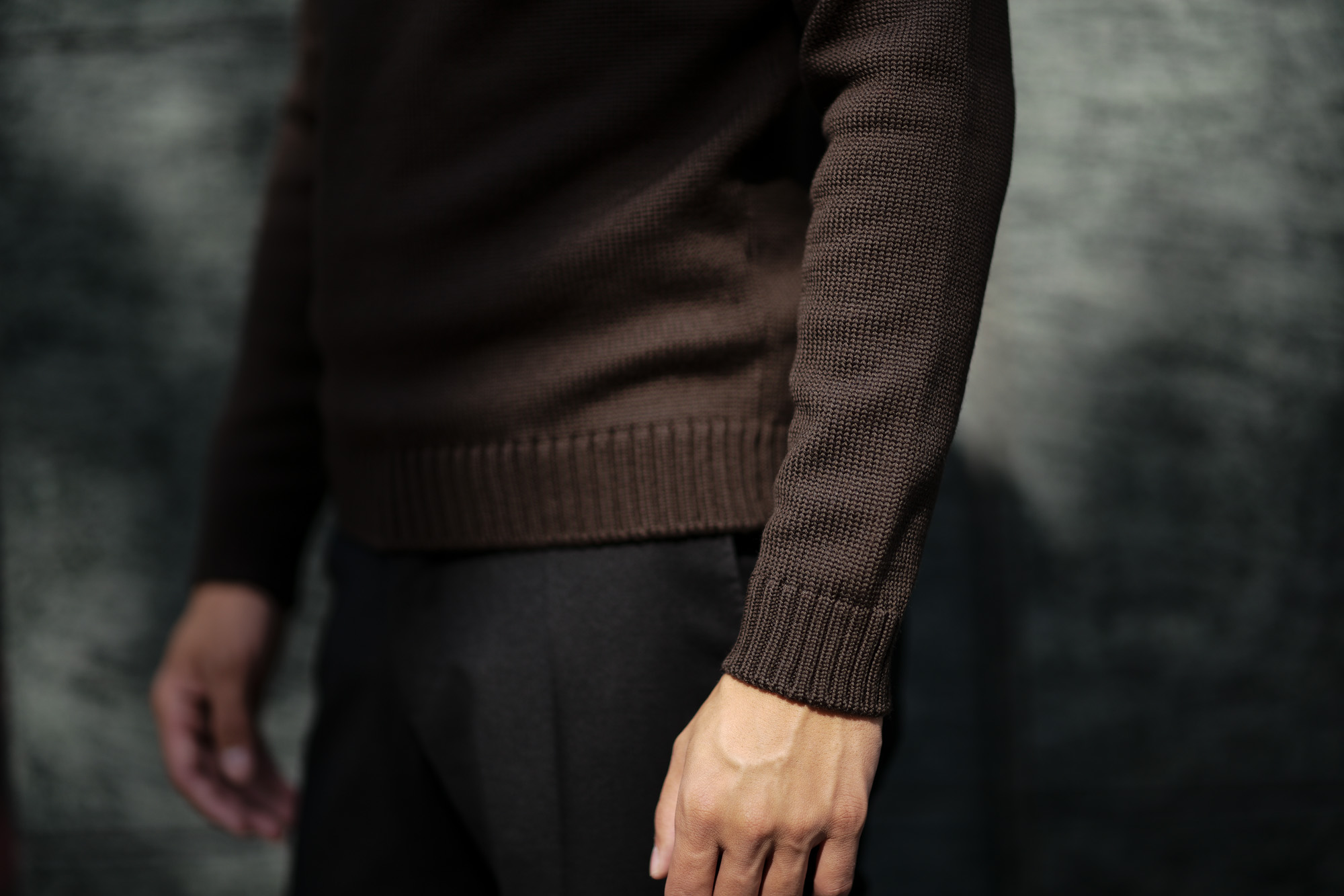 ZANONE (ザノーネ) Turtle Neck Sweater (タートルネックセーター) 810005 Z0229 VIRGIN WOOL 100% ミドルゲージ ウールニット セーター BROWN (ブラウン・Z5204) made in italy (イタリア製) 2019 秋冬 【ご予約受付中】zanone ニット クルーネック 愛知 名古屋 Alto e Diritto アルト エ デリット