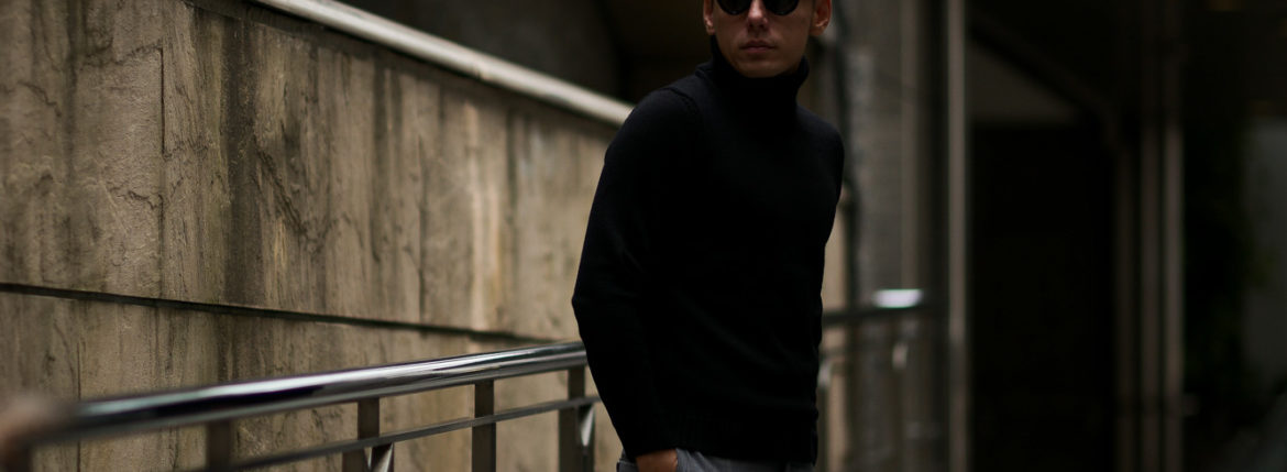 ZANONE (ザノーネ) Turtle Neck Sweater (タートルネックセーター) 810005 Z0229 VIRGIN WOOL 100% ミドルゲージ ウールニット セーター BLACK (ブラック・Z0015) made in italy (イタリア製) 2019 秋冬 【ご予約受付中】zanone ニット クルーネック 愛知 名古屋 Alto e Diritto アルト エ デリット