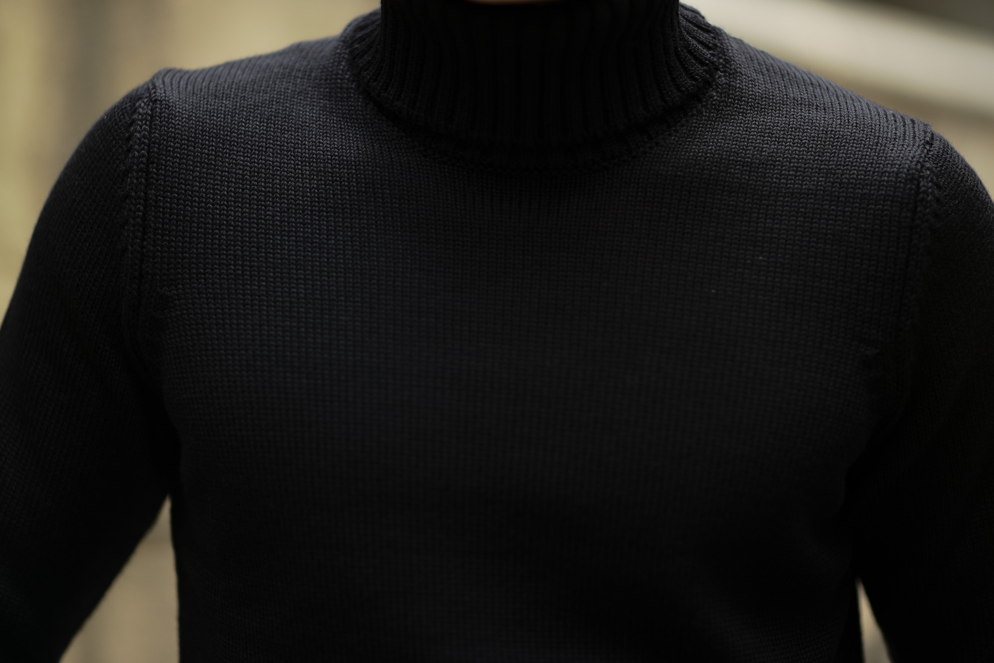 ZANONE (ザノーネ) Turtle Neck Sweater (タートルネックセーター) 810005 Z0229 VIRGIN WOOL 100% ミドルゲージ ウールニット セーター BLACK (ブラック・Z0015) made in italy (イタリア製) 2019 秋冬 【ご予約受付中】zanone ニット クルーネック 愛知 名古屋 Alto e Diritto アルト エ デリット