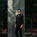 Cuervo (クエルボ) Sartoria Collection (サルトリア コレクション) Pier(ピエル) STRETCH COTTON ストレッチコットン シャツ BLACK (ブラック) MADE IN ITALY (イタリア製) 2019 春夏新作のイメージ