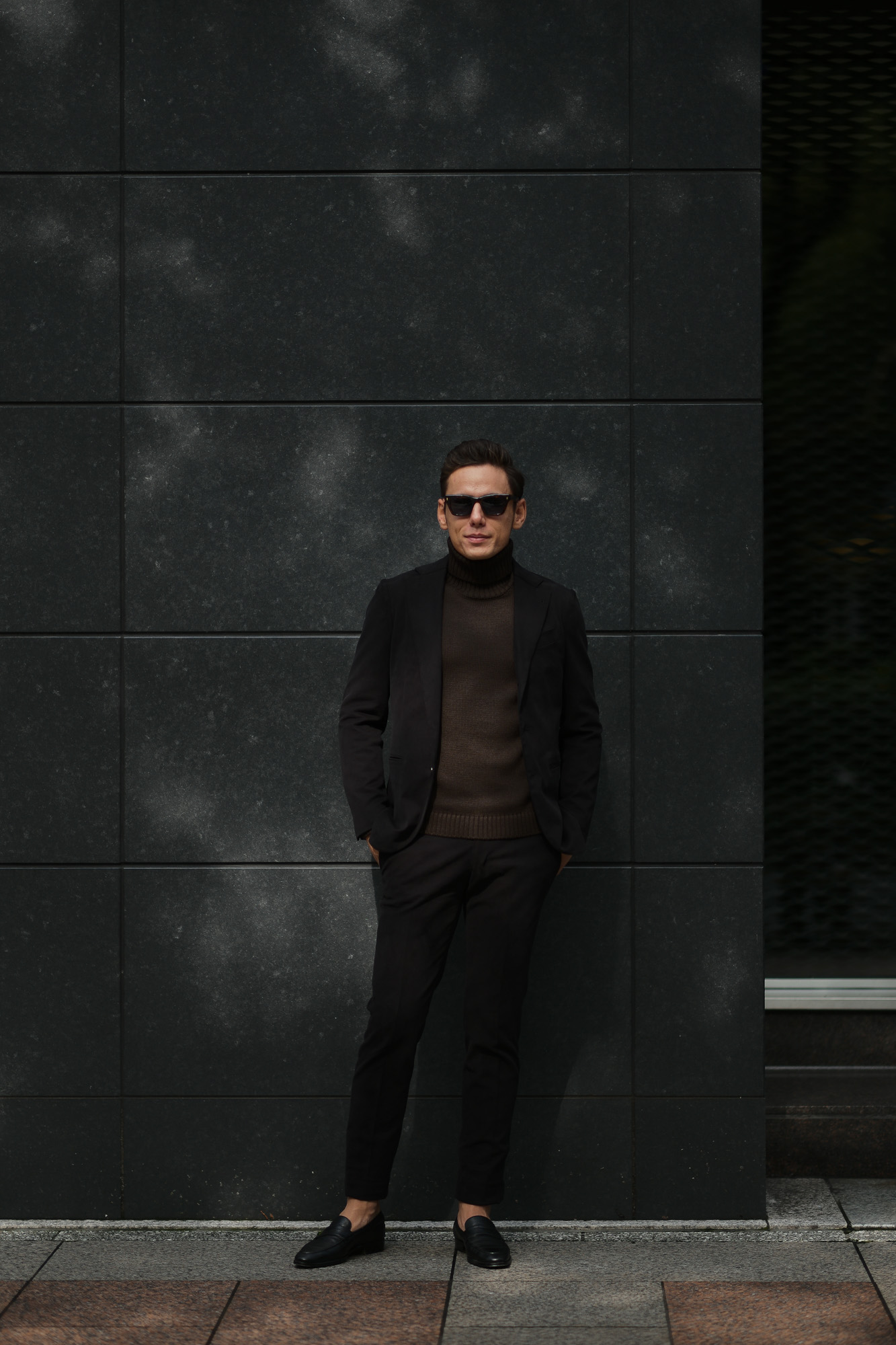Cuervo (クエルボ) Sartoria Collection (サルトリア コレクション) Rooster (ルースター) STRETCH COTTON ストレッチコットン スーツ BLACK (ブラック) MADE IN JAPAN (日本製) 2019 秋冬 【ご予約開始】alto e diritto アルトエデリット