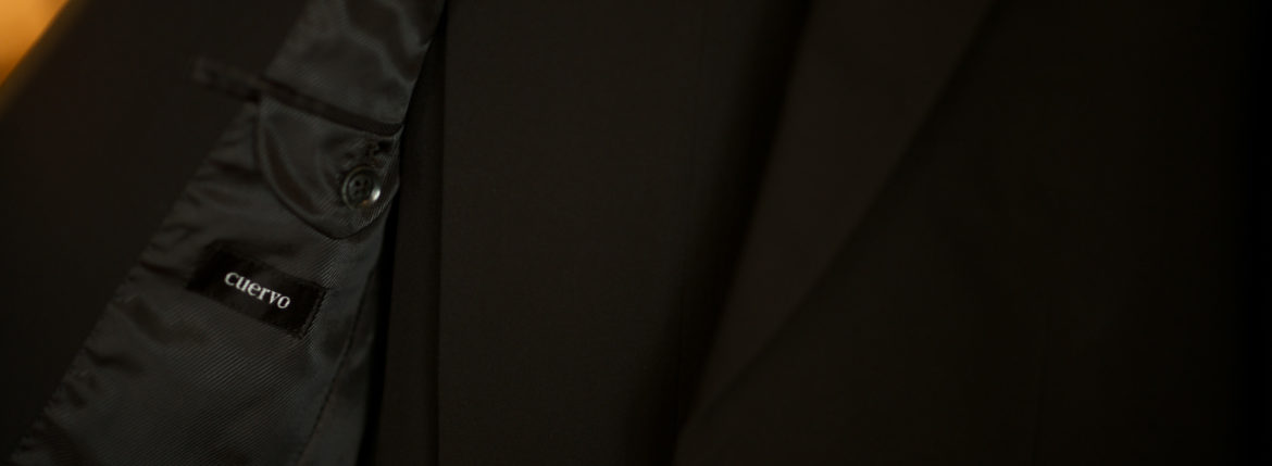 Cuervo (クエルボ) Sartoria Collection (サルトリア コレクション) Rooster (ルースター) STRETCH NYLON ストレッチナイロン スーツ BLACK (ブラック) MADE IN JAPAN (日本製) 2019 春夏【オーダー分入荷】愛知 名古屋 alto e diritto アルトエデリット