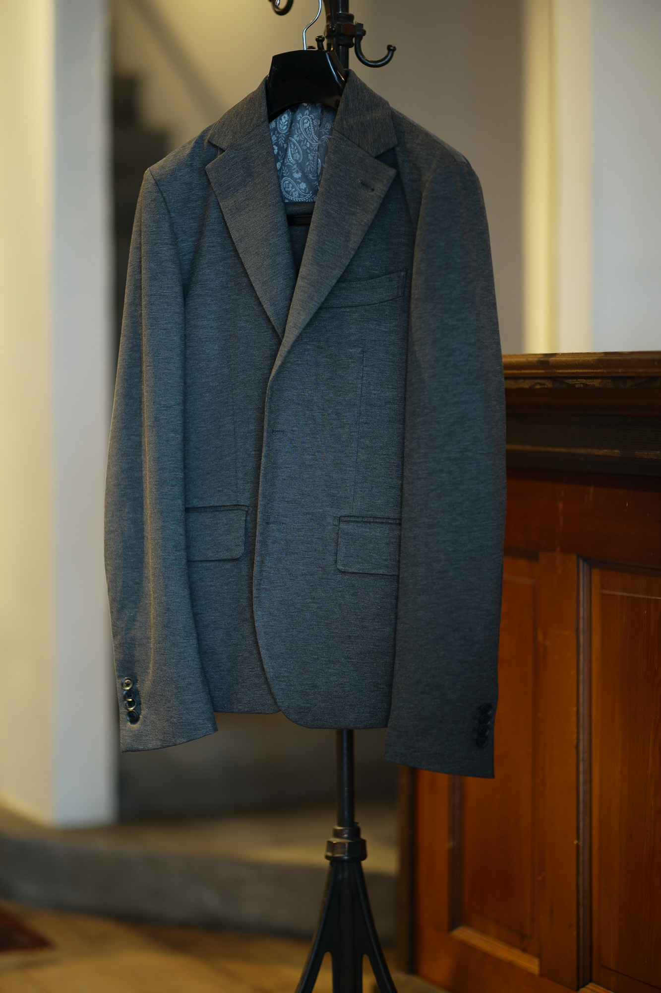  Cuervo (クエルボ) Sartoria Collection (サルトリア コレクション) Rooster (ルースター)  Summer Jersey Jacket サマージャージー   スーツ CHARCOAL GRAY (チャコールグレー) MADE IN JAPAN (日本製) 2019 春夏【オーダー分入荷】 愛知 名古屋 alto e diritto アルトエデリット