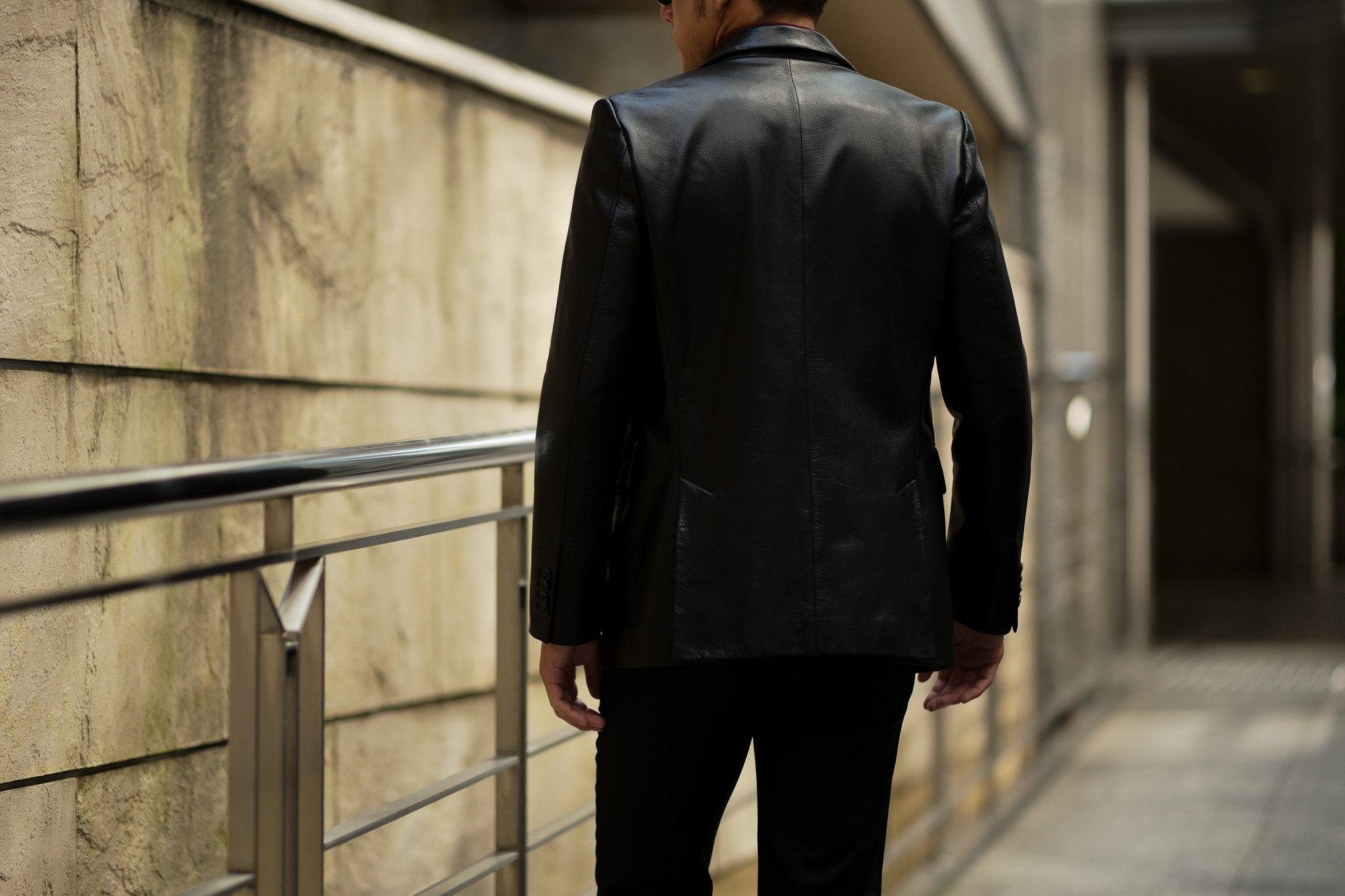 Cuervo (クエルボ) Satisfaction Leather Collection (サティスファクション レザー コレクション) LEON (レオン) BUFFALO LEATHER (バッファロー レザー) シングル テーラード ジャケット BLACK (ブラック) MADE IN JAPAN (日本製) 2019 秋冬 【ご予約受付中】愛知 名古屋 altoediritto アルトエデリット