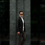 Cuervo (クエルボ) Satisfaction Leather Collection (サティスファクション レザー コレクション) LEON (レオン) BUFFALO LEATHER (バッファロー レザー) シングル テーラード ジャケット BLACK (ブラック) MADE IN JAPAN (日本製) 2019 秋冬新作のイメージ