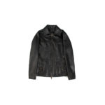 Cuervo (クエルボ) Satisfaction Leather Collection (サティスファクション レザー コレクション) East West(イーストウエスト)  SMOKE(スモーク) BUFFALO LEATHER (バッファロー レザー) レザージャケット BLACK(ブラック) MADE IN JAPAN (日本製) 2019 秋冬新作のイメージ