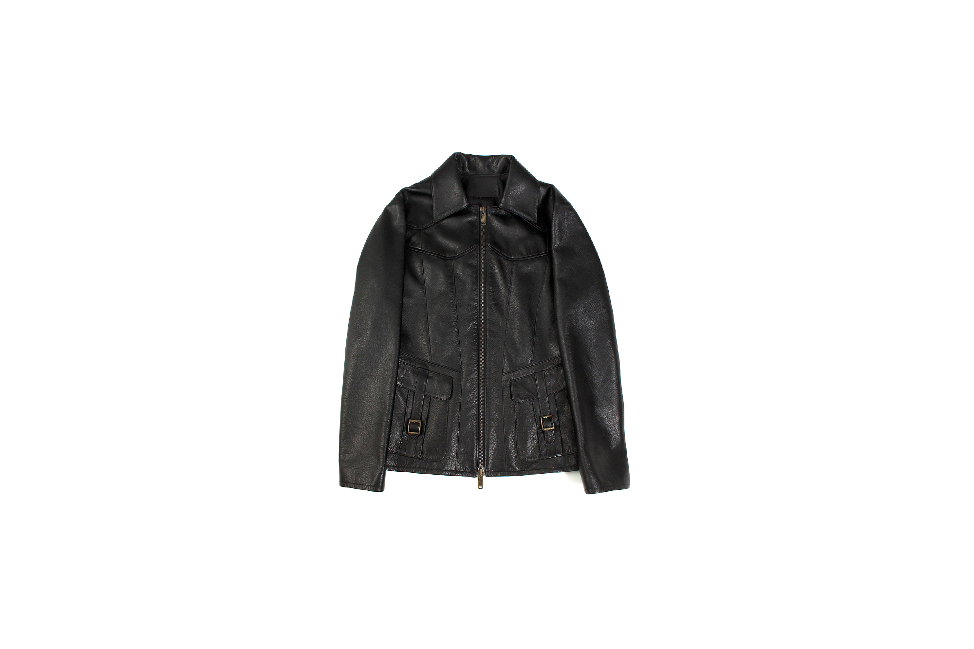 Cuervo (クエルボ) Satisfaction Leather Collection (サティスファクション レザー コレクション) East West(イーストウエスト)  SMOKE(スモーク) BUFFALO LEATHER (バッファロー レザー) レザージャケット BLACK(ブラック) MADE IN JAPAN (日本製) 2019 秋冬新作 【入荷しました】【フリー分発売開始】 愛知 名古屋 altoediritto アルトエデリット 洋服屋 レザージャケット サウスパラディソ eastwest