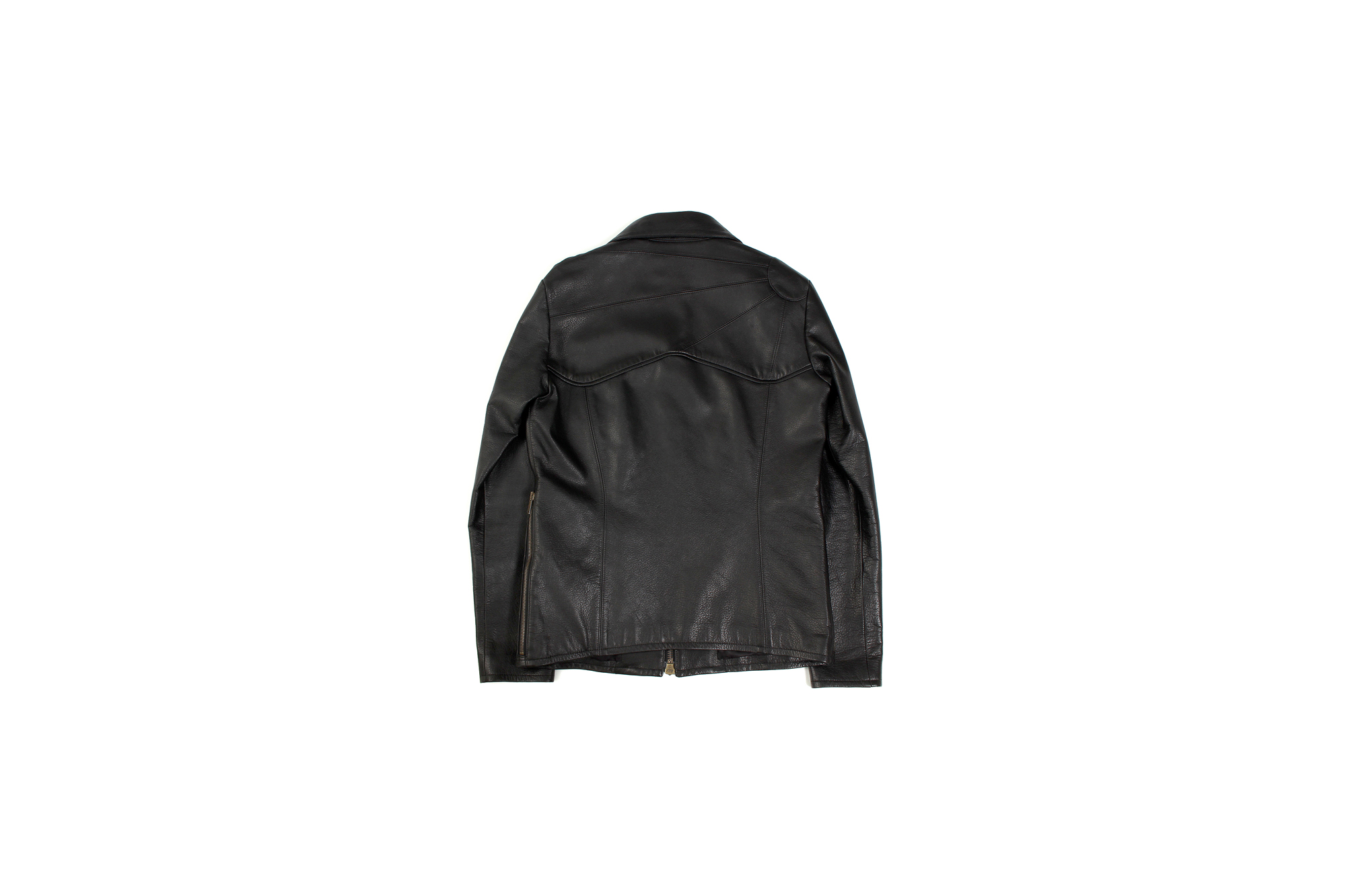 Cuervo (クエルボ) Satisfaction Leather Collection (サティスファクション レザー コレクション) East West(イーストウエスト)  SMOKE(スモーク) BUFFALO LEATHER (バッファロー レザー) レザージャケット BLACK(ブラック) MADE IN JAPAN (日本製) 2019 秋冬新作 【入荷しました】【フリー分発売開始】 愛知 名古屋 altoediritto アルトエデリット 洋服屋 レザージャケット サウスパラディソ eastwest