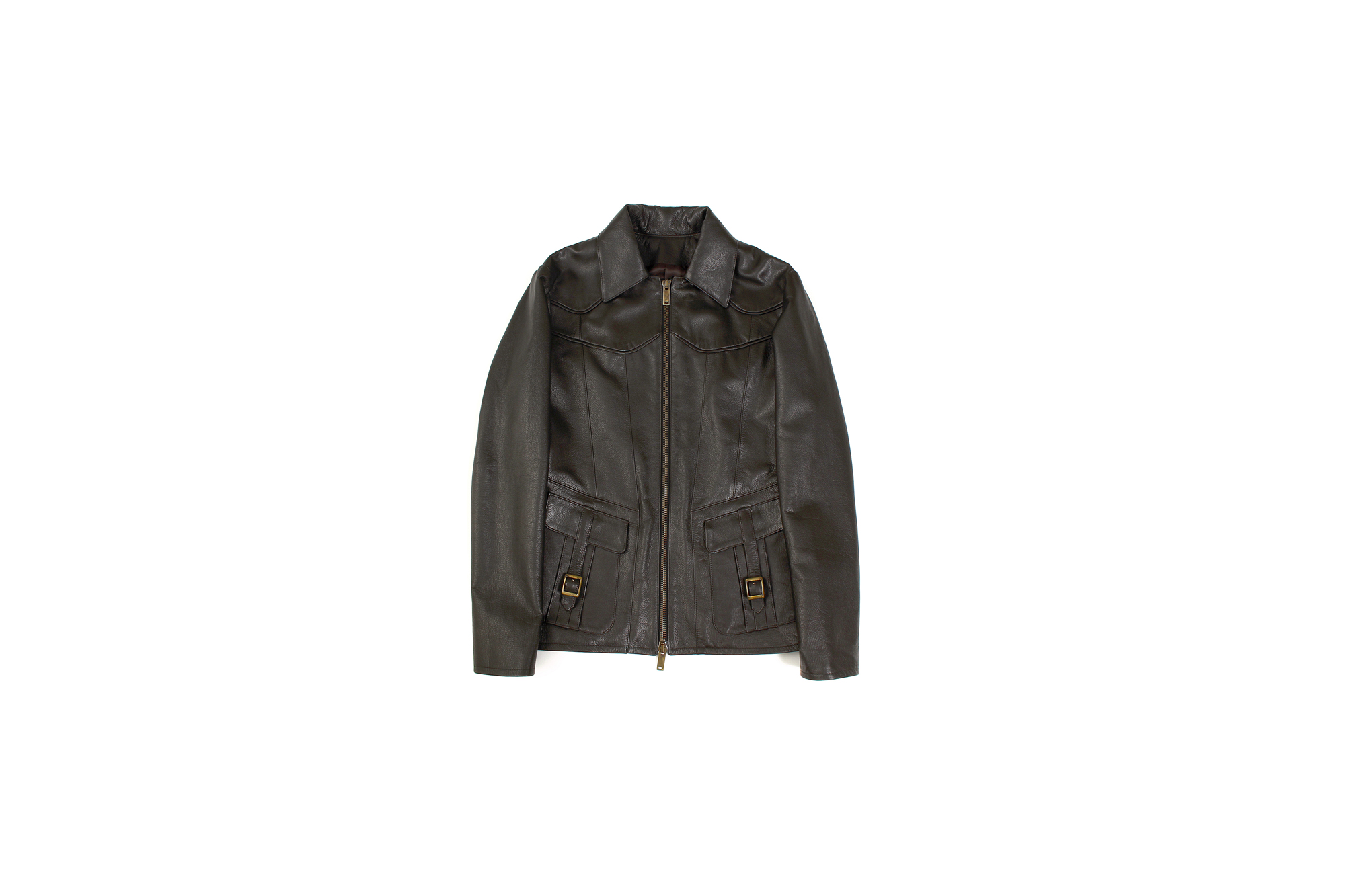 Cuervo (クエルボ) Satisfaction Leather Collection (サティスファクション レザー コレクション) East West(イーストウエスト)  SMOKE(スモーク) BUFFALO LEATHER (バッファロー レザー) レザージャケット BROWN(ブラウン) MADE IN JAPAN (日本製) 2019 秋冬新作  愛知 名古屋 altoediritto アルトエデリット 洋服屋 レザージャケット サウスパラディソ eastwest