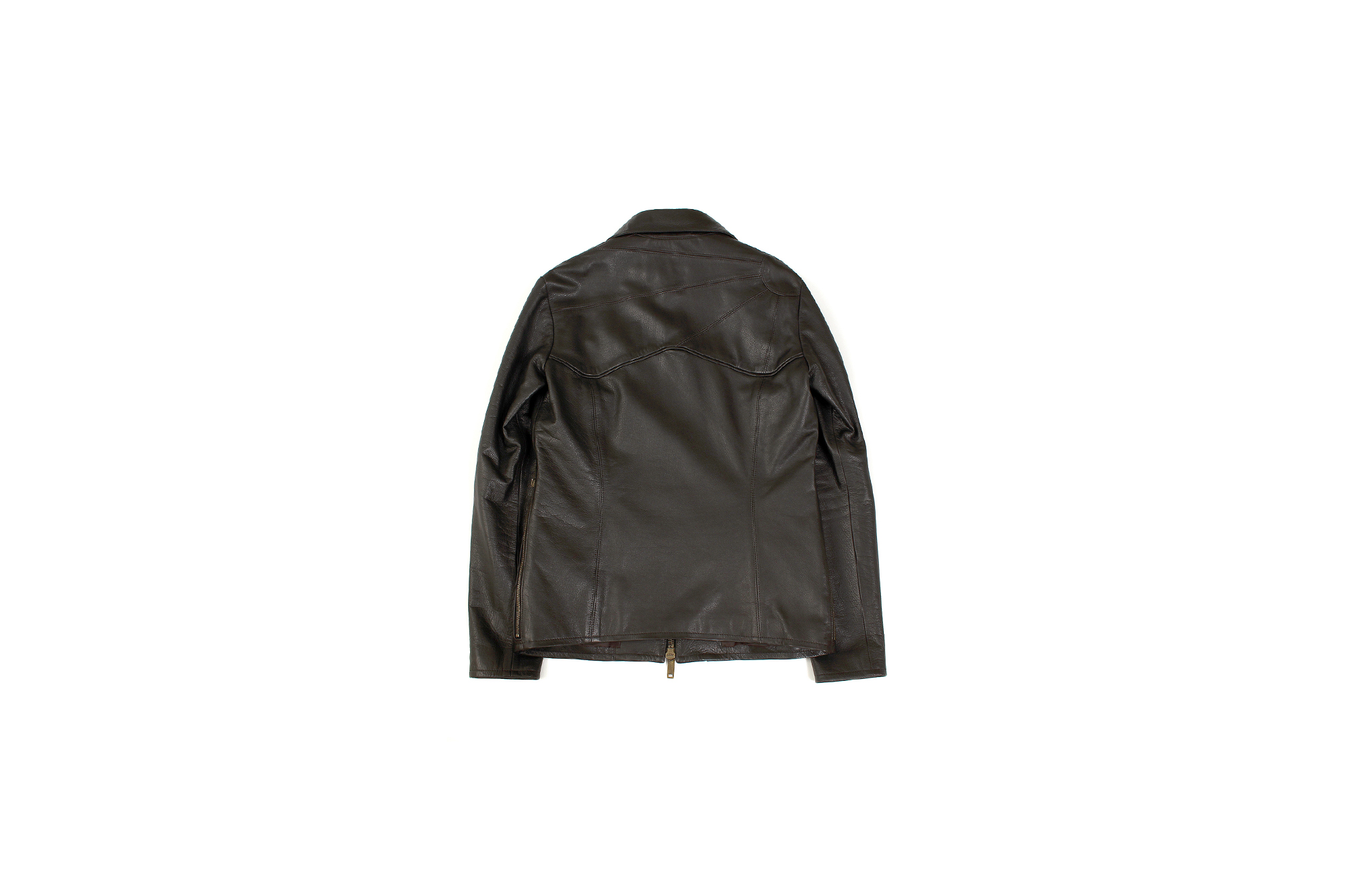 Cuervo (クエルボ) Satisfaction Leather Collection (サティスファクション レザー コレクション) East West(イーストウエスト)  SMOKE(スモーク) BUFFALO LEATHER (バッファロー レザー) レザージャケット BROWN(ブラウン) MADE IN JAPAN (日本製) 2019 秋冬新作  愛知 名古屋 altoediritto アルトエデリット 洋服屋 レザージャケット サウスパラディソ eastwest