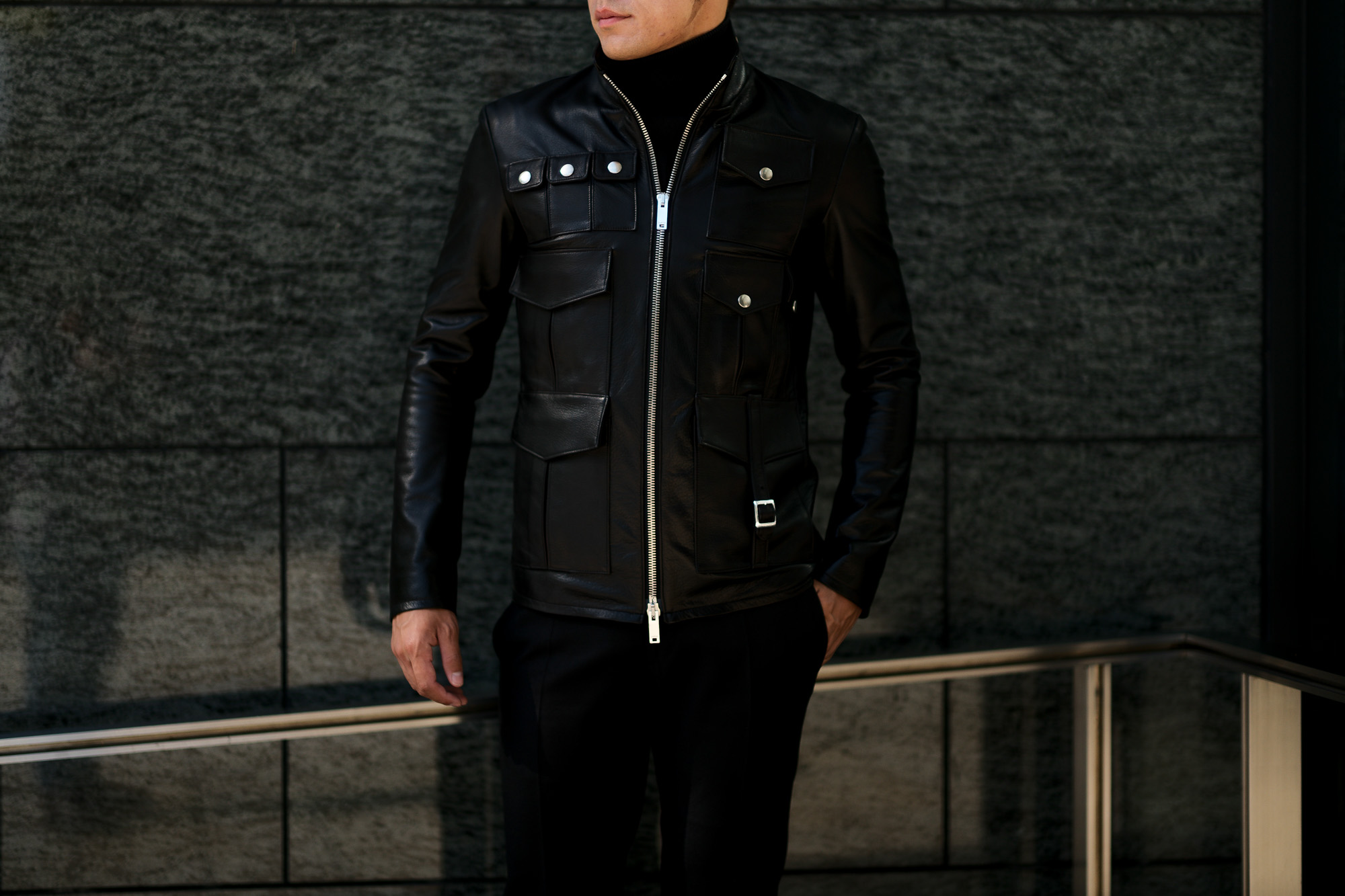 Cuervo (クエルボ) Satisfaction Leather Collection (サティスファクション レザー コレクション) HUNK(ハンク) BUFFALO LEATHER (バッファロー レザー) レザージャケット BLACK(ブラック) MADE IN JAPAN (日本製) 2019 秋冬 【ご予約受付中】 愛知 名古屋 altoediritto アルトエデリット バイオハザード ハンク バイオ BIOHAZARD