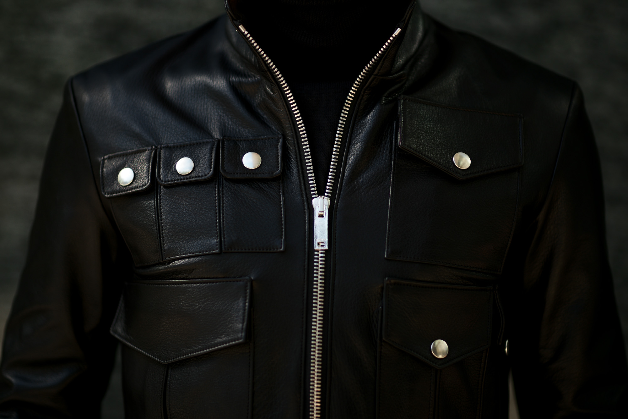 Cuervo (クエルボ) Satisfaction Leather Collection (サティスファクション レザー コレクション) HUNK(ハンク) BUFFALO LEATHER (バッファロー レザー) レザージャケット BLACK(ブラック) MADE IN JAPAN (日本製) 2019 秋冬 【ご予約受付中】 愛知 名古屋 altoediritto アルトエデリット バイオハザード ハンク バイオ BIOHAZARD