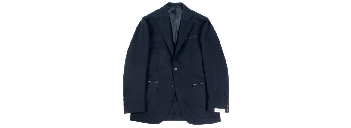 De Petrillo (デ ペトリロ) NAPOLI Posillipo (ナポリ ポジリポ) カシミア モールスキン 段返り3B ジャケット NAVY (ネイビー・359) Made in italy (イタリア製) 2019 秋冬新作 【入荷しました】【フリー分発売開始】depetrillo デペトリロ 愛知 名古屋 altoediritto アルトエデリット