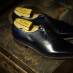 ENZO BONAFE(エンツォボナフェ) ART.3725 BONAUDO MUSEUM CALF (CORNOVAILLES) ボナウド社ミュージアムカーフ ホールカットシューズ ドレスシューズ DEEP BLUE (ディープブルー) made in italy (イタリア製)のイメージ