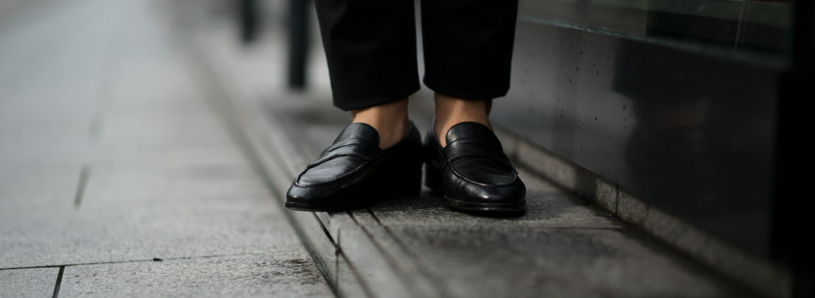 ENZO BONAFE(エンツォボナフェ) ART. EB-08 Coin Loafer コインローファー LAMA ラマレザー ドレスシューズ ローファー NERO(ブラック) made in italy (イタリア製) 2019 秋冬 【ご予約受付中】愛知 名古屋 enzobonafe エンツォボナフェ eb08 ローファー zodiac nagoya alto e diritto altoediritto アルトエデリット コードバン