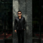 Georges de Patricia (ジョルジュ ド パトリシア) Huracan Porosus Crocodile(ウラカン ポロサス クロコダイル) 925 STERLING SILVER (925 スターリングシルバー) Porosus Crocodile ポロサス クロコダイル エキゾチックレザー ダブルライダース ジャケット NOIR (ブラック) 2019 秋冬 【Special Model】【ご予約受付中】のイメージ