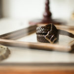 J&M DAVIDSON (ジェイアンドエムデヴィッドソン) ENVELOPE BUCKLE TIP END PLAITED BELT 30MM (エンベロープバックルチップエンドプレーテッドベルト 30mm) 57301 COWHIDE LEATHER (カウハイドレザー) プンターレ メッシュベルト HAVANA (ハバナ・650) Made in italy (イタリア製) 2019 秋冬新作のイメージ