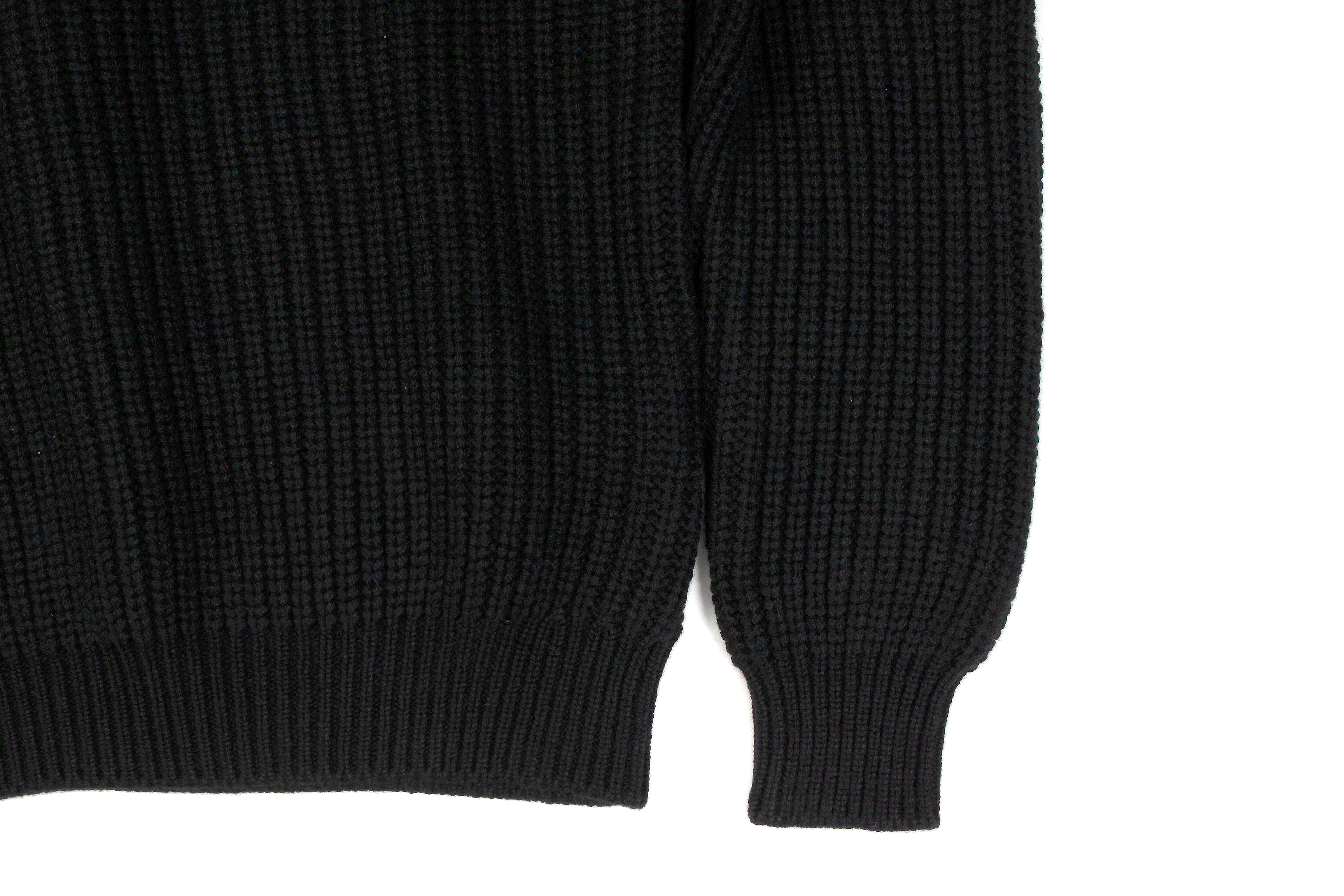 Settefili Cashmere (セッテフィーリ カシミア) Cashmere Crew Neck Sweater ローゲージ カシミアニット セーター BLACK (ブラック・CG102) made in italy (イタリア製) 2019 秋冬新作 settefilicashmere 愛知 名古屋 altoediritto アルトエデリット カシミヤ