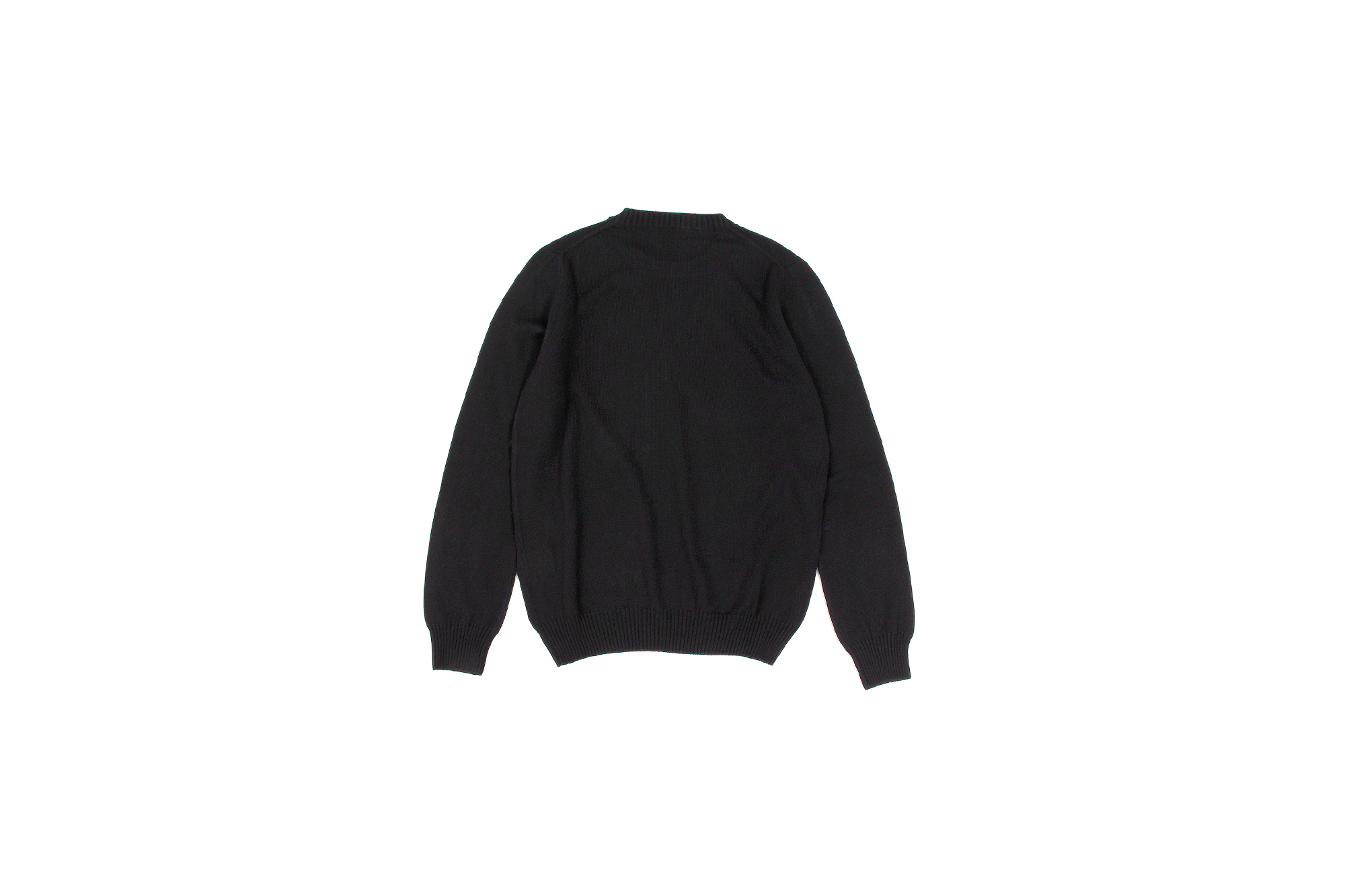 Settefili Cashmere (セッテフィーリ カシミア) Silk Cashmere Crew Neck Sweater ハイゲージ シルクカシミア ニット セーター BLACK (ブラック・CS22) made in italy (イタリア製) 2019 秋冬新作 settefilicashmere 愛知 名古屋 altoediritto アルトエデリット